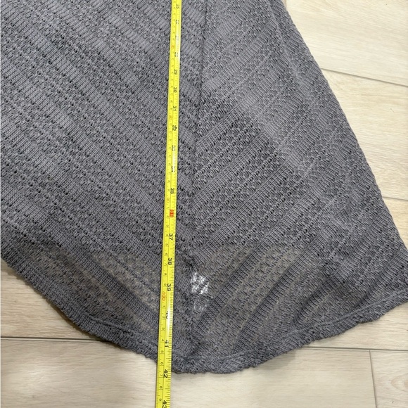 Aeropostale Womens Large Open Knit Duster Cardigan Gray Boho Fairy Grunge - Picture 8 of 10